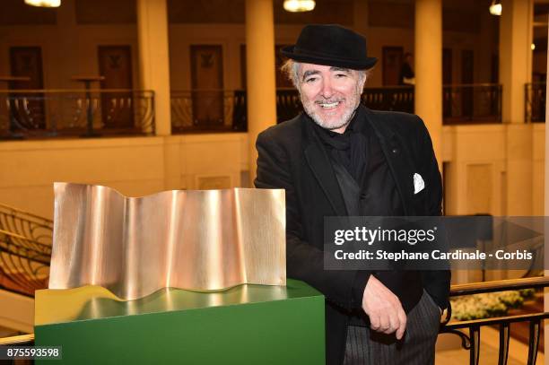 Ruben Alterio poses with his Chrismas Tree during the 22th Edition Of 'Les Sapins De Noel Des Createurs - Designer's Christmas Trees on November 17,...