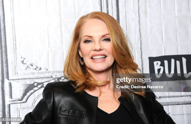 Actress Marg Helgenberger visits Build to discuss 'The Value Of A Dollar' Campaign at Build Studio on November 17, 2017 in New York City.