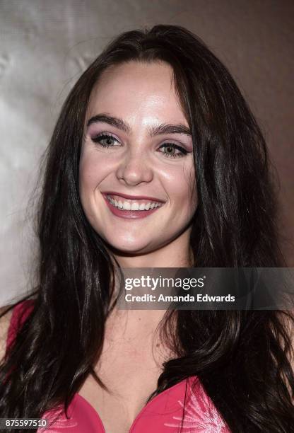 Actress Stevie Lynn Jones arrives at the premiere of IFC Films' "The Tribes Of Palos Verdes" at The Theatre at Ace Hotel on November 17, 2017 in Los...