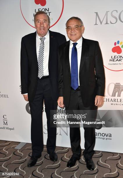 Frank Fleschenberg and Felix Magath during the Leon Heart Foundation charity dinner at Charles hotel on November 17, 2017 in Munich, Germany.