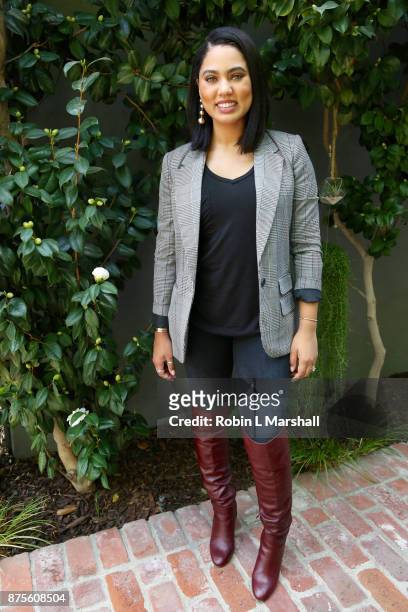 Chef Ayesha Curry attends "Friendsgiving For No Kid Hungry" Thanksgiving event on November 17, 2017 in Studio City, California.