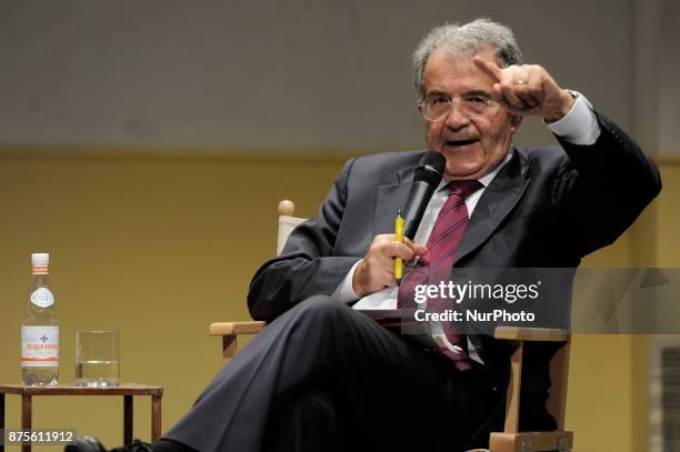 Romano Prodi Italian economist, academic and political during the conference Italy coming#1. Generations in comparison to rethink our time. An idea...