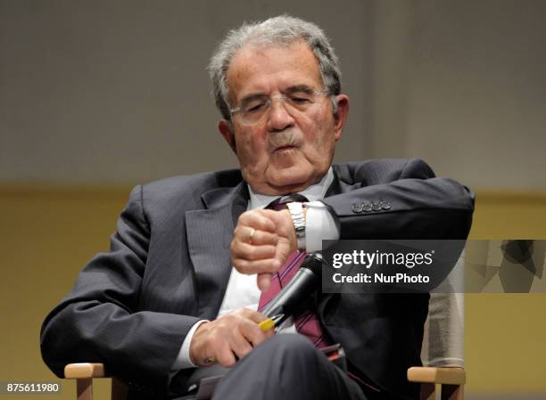 Romano Prodi Italian economist, academic and political during the conference Italy coming#1. Generations in comparison to rethink our time. An idea...