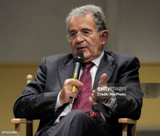 Romano Prodi Italian economist, academic and political during the conference Italy coming#1. Generations in comparison to rethink our time. An idea...