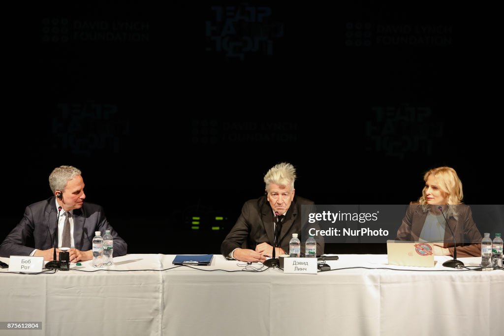 Us Film Director David Lynch Press Conference In Kiev