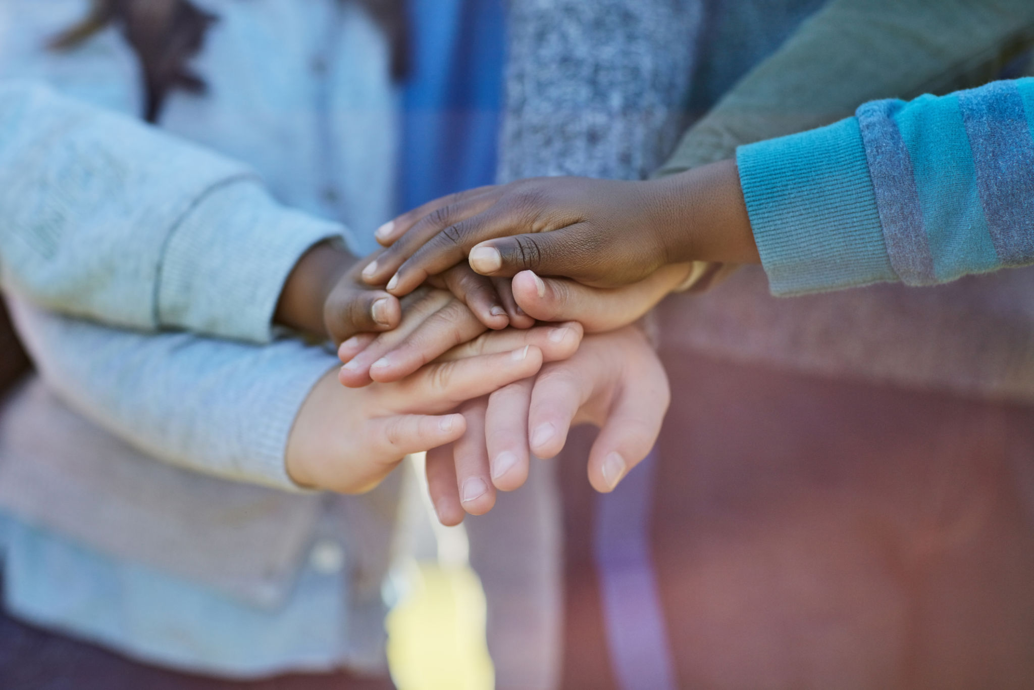 diverse children teamwork