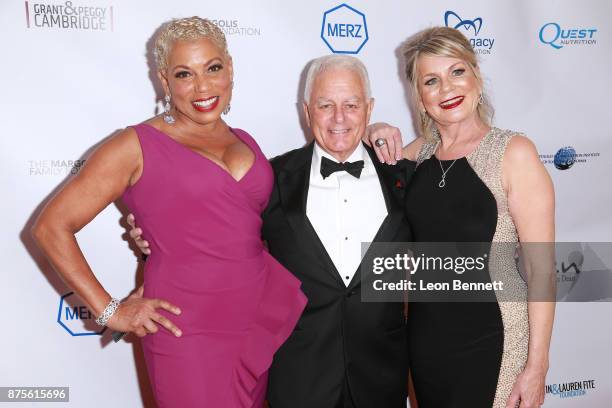 Rolanda Watts, Robert Blackmon and Kandra King attends the CARRY's 10th Annual Gala at The Beverly Hilton Hotel on November 17, 2017 in Beverly...