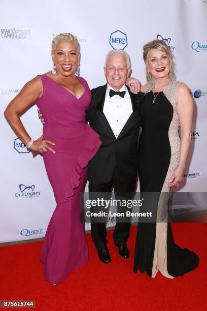 Rolanda Watts, Robert Blackmon and Kandra King attends the CARRY's 10th Annual Gala at The Beverly Hilton Hotel on November 17, 2017 in Beverly...