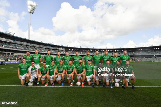 Perth , Australia - 18 November 2017; The Ireland squad before the Virgin Australia International Rules Series 2nd test at the Domain Stadium in...