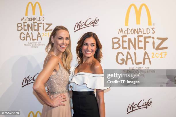 Jana Ina Zarella and Sylvia Walker attends the McDonald's charity gala at Hotel Bayerischer Hof on November 10, 2017 in Munich, Germany.