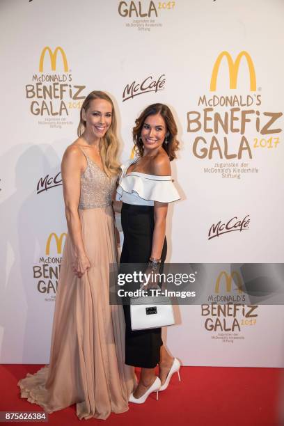 Jana Ina Zarella and Sylvia Walker attends the McDonald's charity gala at Hotel Bayerischer Hof on November 10, 2017 in Munich, Germany.