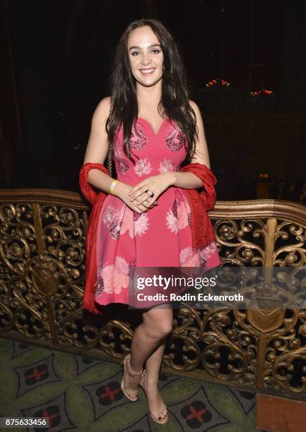 Actress Stevie Lynn Jones poses for portrait at premiere afterparty of IFC Films' "The Tribes of Palos Verdes" on November 17, 2017 in Los Angeles,...