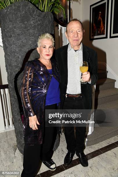 Rose Hartman and Anthony Haden-Guest attend Edelman Arts: The Infamous Rose Hartman at Edelman Arts on November 17, 2017 in New York City.