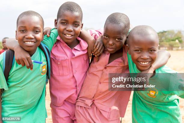 Zimbabwe, Banket A group of young school boys at the 'Sacred heart high school' in Banket, Zimbabwe