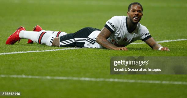 Jeremain Lens of Besiktas during the Turkish Super lig match between Besiktas v Akhisar Belediyespor at the Vodafone Park on November 17, 2017 in...