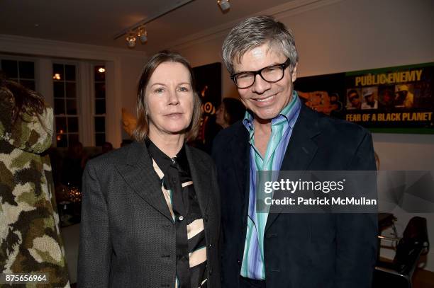 Barbara Hodes and Peter Bacanovic attend Edelman Arts: The Infamous Rose Hartman at Edelman Arts on November 17, 2017 in New York City.