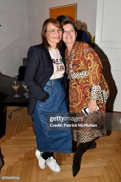 Alice Ritter and Michelle Edelman attend Edelman Arts: The Infamous Rose Hartman at Edelman Arts on November 17, 2017 in New York City.
