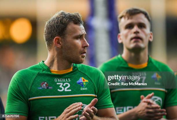 Perth , Australia - 18 November 2017; Ciaran Sheehan of Ireland after the Virgin Australia International Rules Series 2nd test at the Domain Stadium...