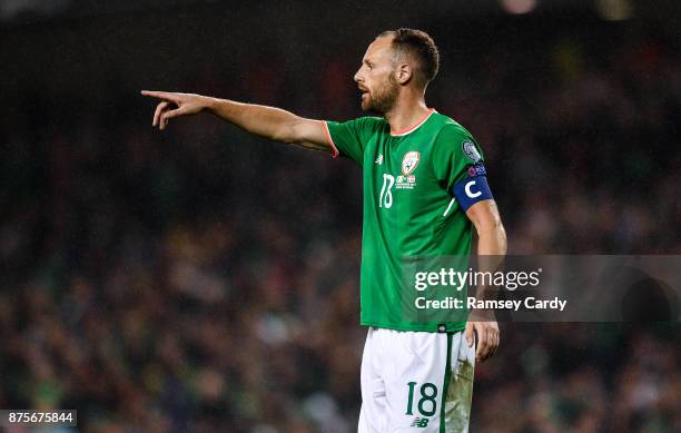 Dublin , Ireland - 14 November 2017; David Meyler of Republic of Ireland during the FIFA 2018 World Cup Qualifier Play-off 2nd leg match between...