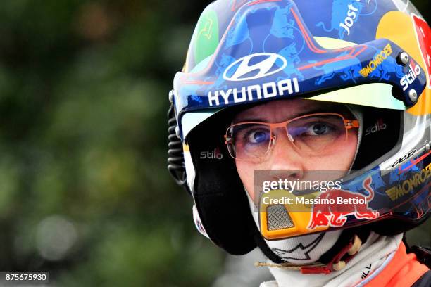 Thierry Neuville's of Belgium portrait during Day Two of the WRC Australia on November 18, 2017 in Coffs Harbour, Australia.