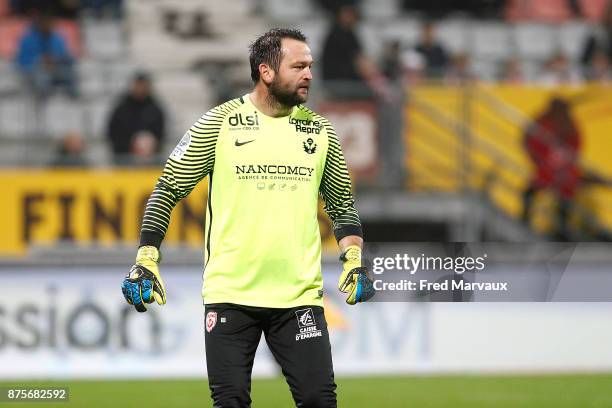 Geoffrey Jourdren of Nancy during the Ligue 2 match between AS Nancy and AC Ajaccio on November 17, 2017 in Nancy, France.