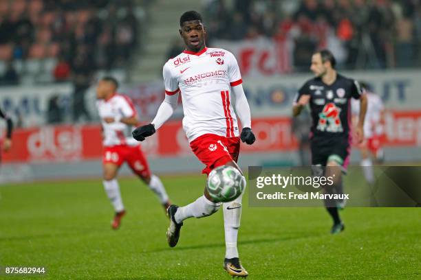 Malaly Dembele of Nancy during the Ligue 2 match between AS Nancy and AC Ajaccio on November 17, 2017 in Nancy, France.