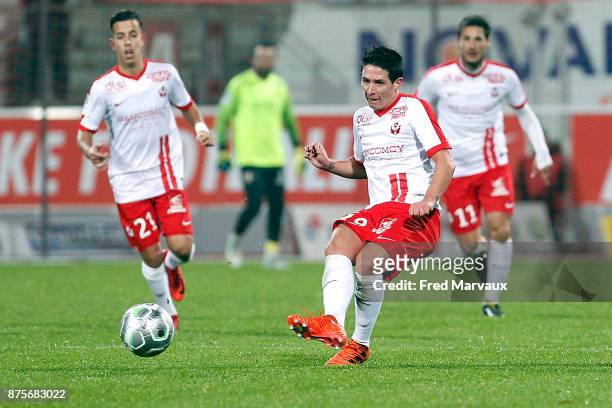 Laurent Abergel of Nancy during the Ligue 2 match between AS Nancy and AC Ajaccio on November 17, 2017 in Nancy, France.