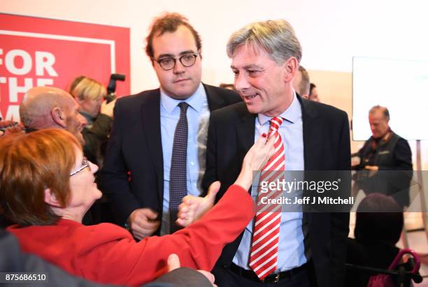 Richard Leonard, the newly elected leader of Scottish Labour holds a press conference on November 18, 2017 in Glasgow, United Kingdom. Party members...