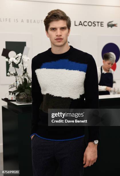 Toby Huntington-Whiteley attends Lacoste VIP Lounge during 2017 ATP World Tour Semi- Finals at The O2 Arena on November 18, 2017 in London, England.