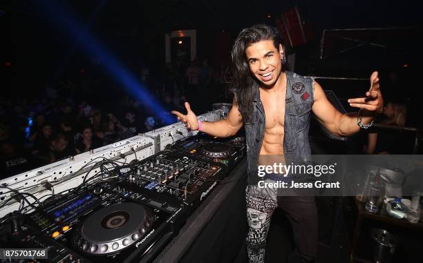 Steven Spence performs during the Global Non Profit F Cancer L.A. Event at Create Nightclub with Dj Kap Slap on November 17, 2017 in Los Angeles,...