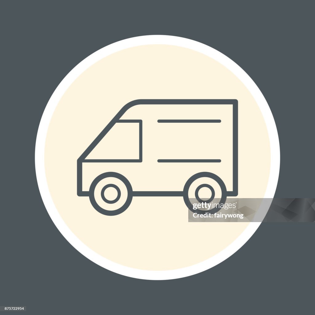 Delivery truck icon