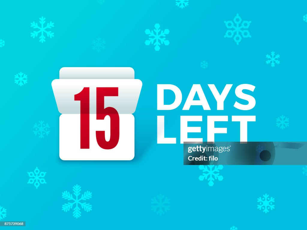 Holiday Countdown Flip Number