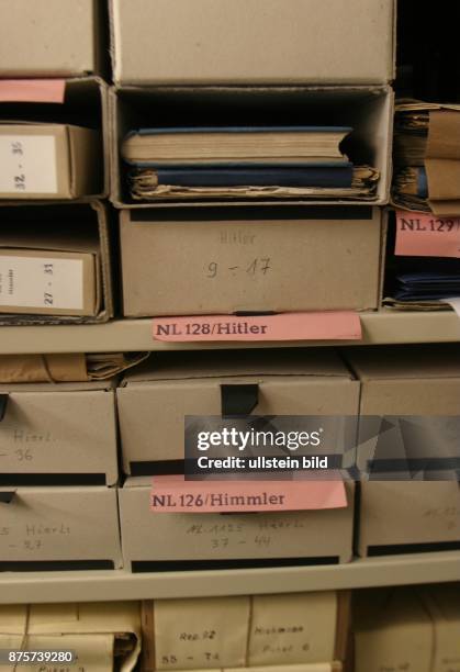 Bundesarchiv in Koblenz: Schriftstücke von Adolf Hitler, Heinrich Himmler u.a.