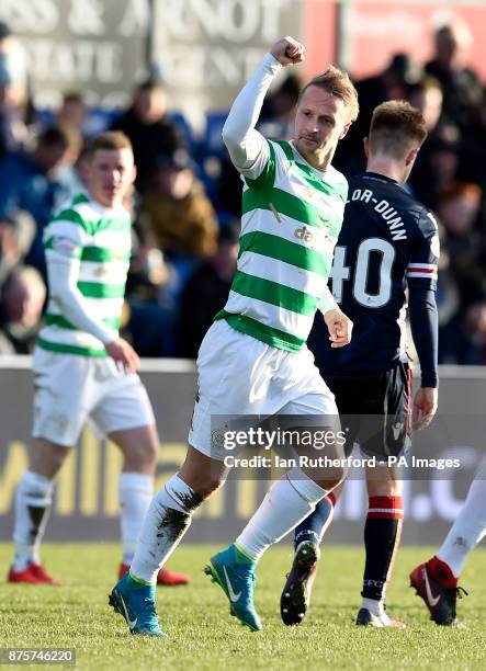 Celtics Leigh Griffiths celebrates scoring his side's first goal of the game during the Ladbrokes Scottish Premiership match at the Global Energy...
