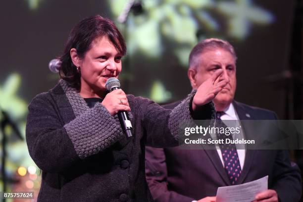 Mayor Claudia Bill-de la Pena of Thousand Oaks, California appears onstage at the Promenade at Westlake on November 17, 2017 in Westlake Village,...