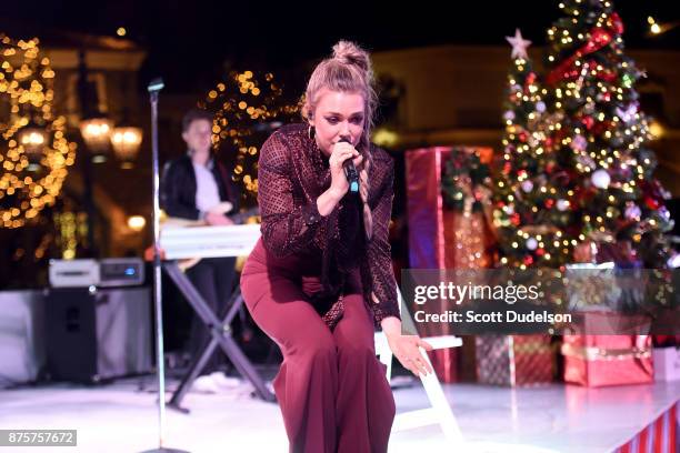 Singer Rachel Platten performs onstage at the Promenade in Westlake on November 17, 2017 in Westlake Village, California.