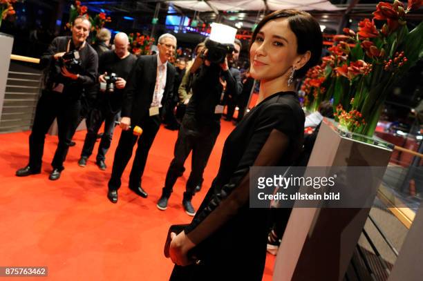 Schauspielerin Sibel Kekilli während des Eröffnungsempfangs anlässlich der 66. Internationalen Filmfestspiele Berlin