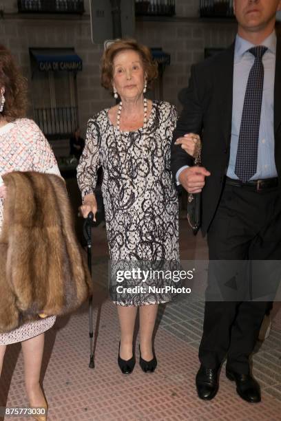 Carmen Franco attends the inauguration of the opera at the zarzuela theater in Madrid. Spain. November 18, 2017