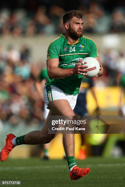 Aidan O'Shea of Ireland runs the ball during game two of the International Rules Series between Australia and Ireland at Domain Stadium on November...
