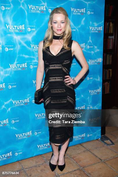 Actress Jessica Morris attends the Vulture Festival Los Angeles kick-off party at Hollywood Roosevelt Hotel on November 17, 2017 in Hollywood,...