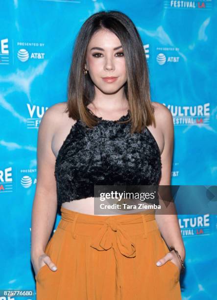 Actress Jillian Rose Reed attends the Vulture Festival Los Angeles Kick-Off Party at Hollywood Roosevelt Hotel on November 17, 2017 in Hollywood,...