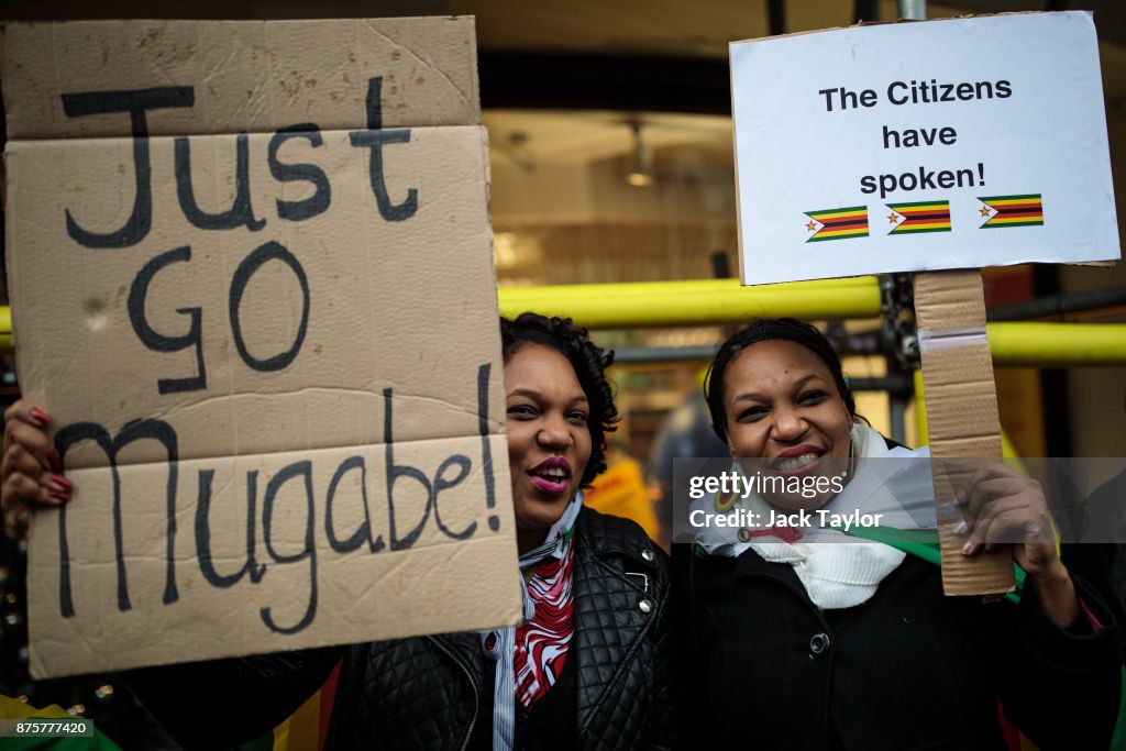 Demonstration Calling for Resignation Of Mugabe As Zimbabwe Leader