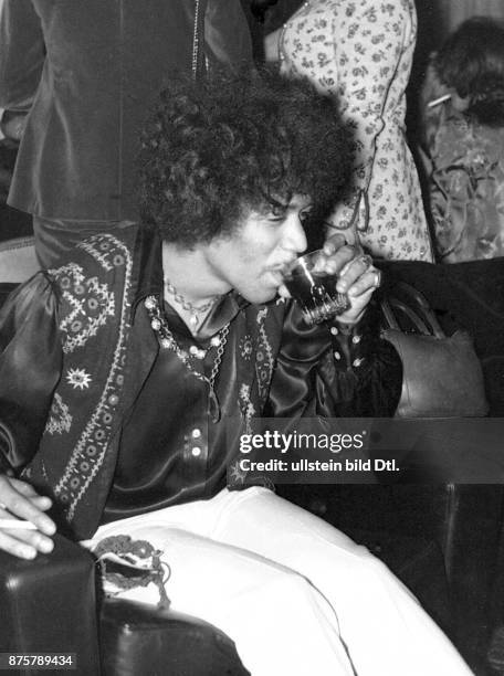 Jimi Hendrix, American rock guitarist, singer, and songwriter, USA - in Berlin