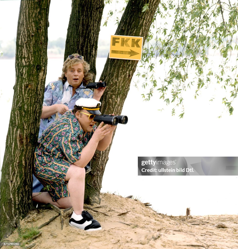 Ekki Göpelt und Harry Wuchtig am Strand