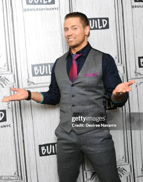 Professional wrestler The Miz visits Build to discuss 'The Challenge: Champs vs. Stars' at Build Studio on November 17, 2017 in New York City.