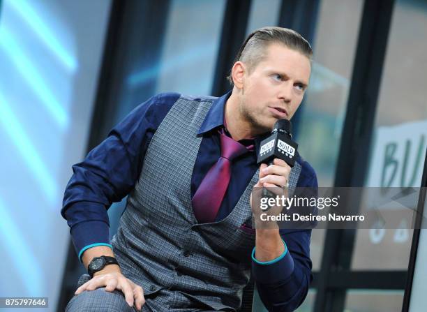 Professional wrestler The Miz visits Build to discuss 'The Challenge: Champs vs. Stars' at Build Studio on November 17, 2017 in New York City.