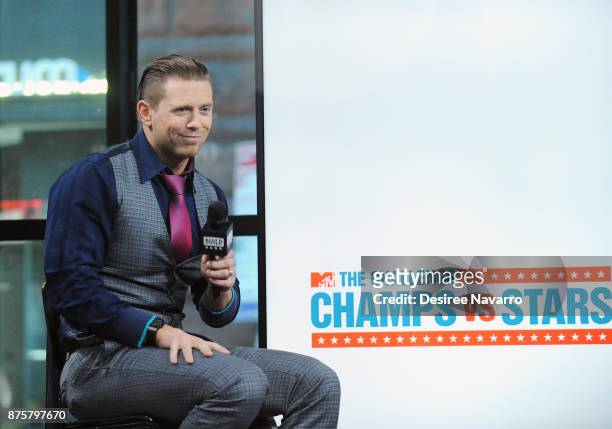 Professional wrestler The Miz visits Build to discuss 'The Challenge: Champs vs. Stars' at Build Studio on November 17, 2017 in New York City.