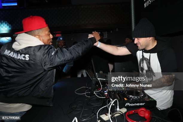 Whutever and DJ Prostyle Attend Power Live With Fetty Wap at Stage 48 on November 17, 2017 in New York City.