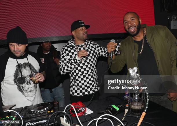 Prostyle, DJ Envy and DJ Sussone Attend Power Live With Fetty Wap at Stage 48 on November 17, 2017 in New York City.