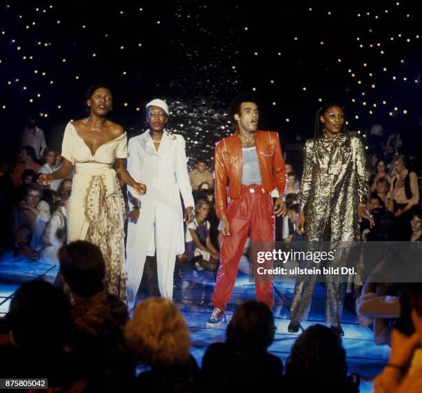 Boney M. TV-Aufzeichnung "Disco, Disco, Disco" im Metropol, Berlin.